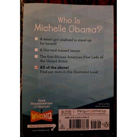 Who Is Michelle Obama? (Who Was?) - PB By Stine, Megan - Picture 2 of 2